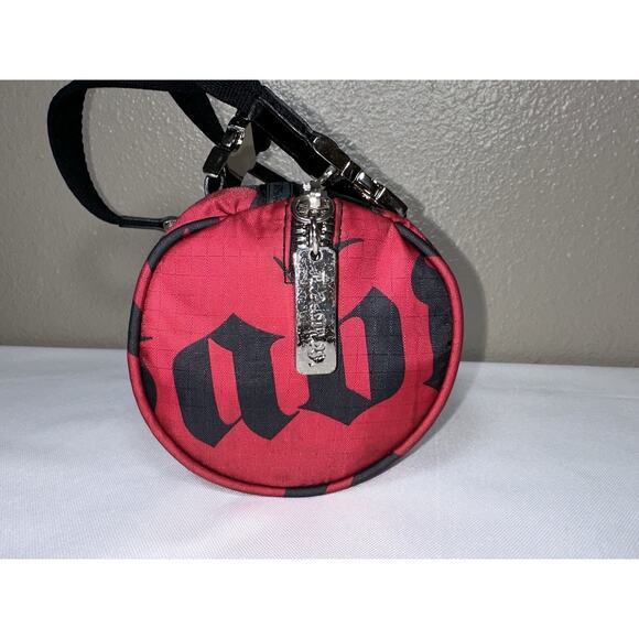 LeSportSac L.A.M.B. Gwen Stefani Y2K Red Small Mini Baby Barrel Bag Angel Demi - Picture 4 of 10